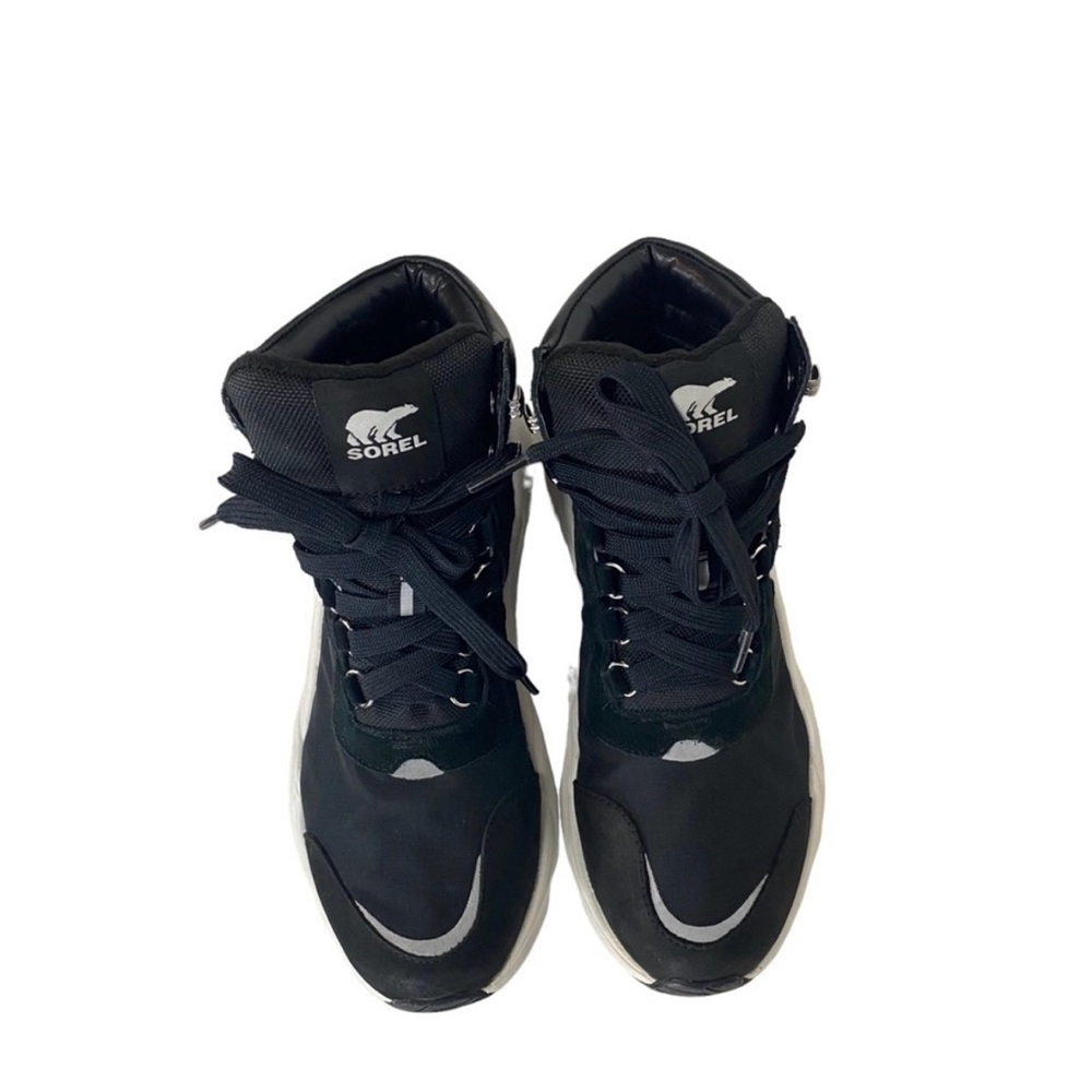 NWOT Sorel Women's Kinetic Rnegd Conquest Shoe Black Sea Salt 8 - Picture 7 of 10